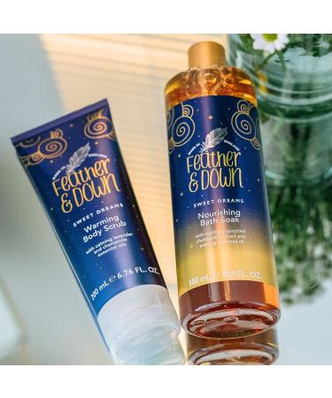Feather & Down Nourishing Bath Soak - Upcycled Chamomile & Evening Primrose Oil - 500ml - Buy Online on GoSupps.com