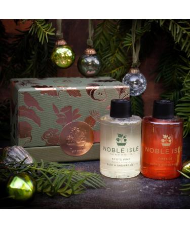 Noble Isle Gift Set | Premium Woodland Walk Shower Gel Gift Set for Women & Men | Limited Edition Body Care Gift Set Collection | Britain In A Bottle | Made in the UK - 2x 75ml - Buy Online on GoSupps.com