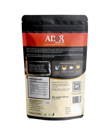 ADOR Health Ultra Low Carbohydrate Roti Mix - Keto & Diabetes-Friendly Aata (1 KG) for Healthy Living - Buy Online on GoSupps.com