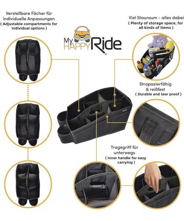 Auto Organizer & Utensil Pocket for Car Seats | Water-Repellent Back Seat Bag | 2 Fastening Options & Toy Storage - Buy Online on GoSupps.com