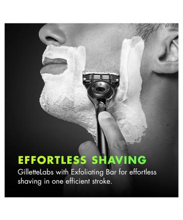 Buy GilletteLabs Exfoliating Bar Razor for Men - Handle Blade Refill & Magnetic Stand | Best International Shipping - Buy Online on GoSupps.com