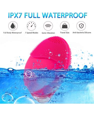House Envy Sonic Facial Cleansing Brush - Rechargeable Electric Cleanser for Deep Cleaning, Blackhead Removal and Massage - Buy Online on GoSupps.com