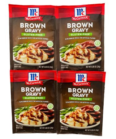McCormick Gluten Free Brown Gravy Mix 0.88 oz - Pack of 4 - Buy Online on GoSupps.com