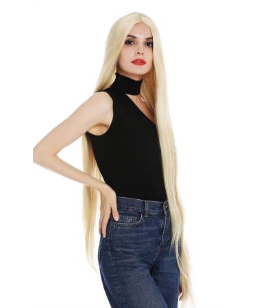 WIG ME UP - XR-845-24B wig women's wig super long 120 cm straight sleek middle parting blonde golden blonde