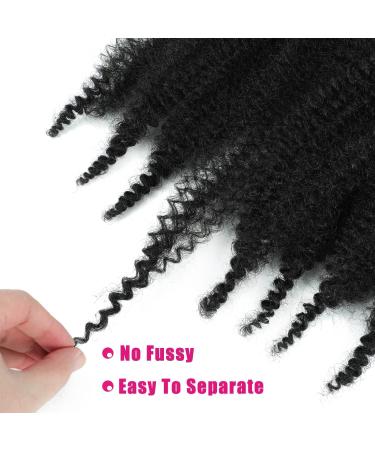 Springy Afro Twist Hair 28 Inch Cuban Twist Hair 3 Packs Marley Twist Braiding Hair Pre-separated Spring Twist Hair Wrapping Hair for Soft Locs Cuban Twist Crochet Hair for Women (28Inch-3Pcs-1B#) - Buy Online on GoSupps.com
