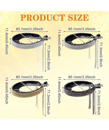 ANCIRS Rhinestone Tassel Ponytail Hair Clips - Stylish Hair Claws for Women - Large Glitter Hair Pins for Girls - Buy Online on GoSupps.com