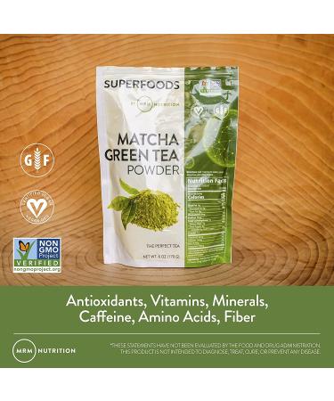 MRM Matcha Green Tea Powder 6 oz - Premium Organic Matcha | Antioxidant Boost - Buy Online on GoSupps.com