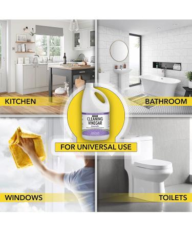 Harris Cleaning Vinegar Lavender 128oz - All Purpose Household Surface Cleaner - Buy Online on GoSupps.com