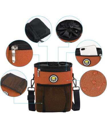 Buy XL Waterproof Dog Feeding Bag for Treats | Perfect for Training & Agility | Orange - Buy Online on GoSupps.com
