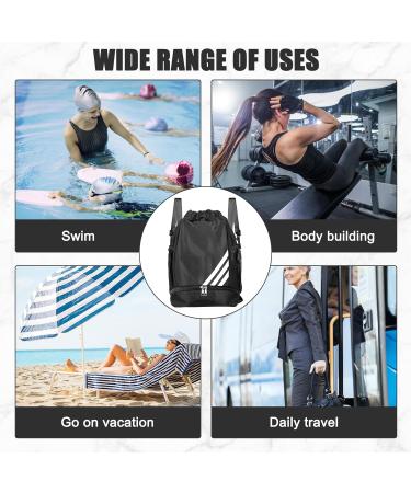 ACBOOR Gym Bag | Large Capacity Waterproof Sports Backpack with Cord & Zipper | Fashionable & Adjustable Design for Women & Kids - Buy Online on GoSupps.com