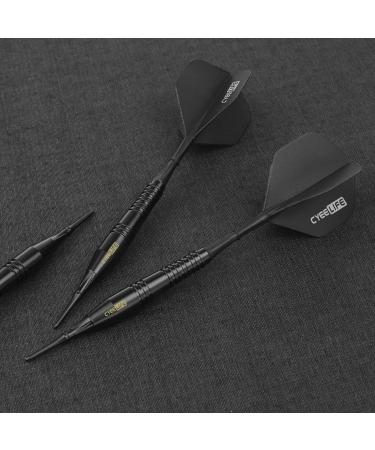 CyeeLife 18g Soft Tip Darts Set with Carry Case and 30 Extra Points - Professional Black Plastic Darts - Buy Online on GoSupps.com