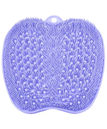 BESKAR FOOT WASER Bath massage pad with non -slip suction cups foot clothes shower for cleaning the feet peeling no bend footpoints reflex zone mat for relaxation of the feet cyan