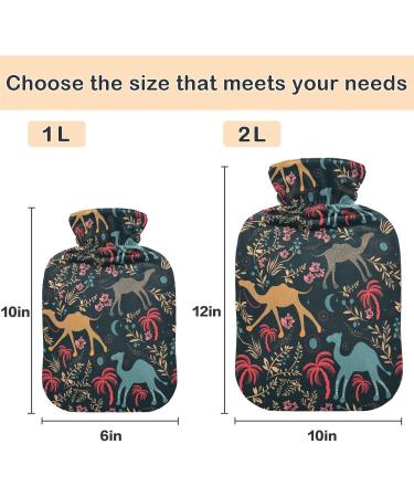 Naanle Animal Camel Hot Water Bottle | 1L Transparent Heat Therapy for Pain Relief | Warm & Cold Use for Bed Hands & Feet - Buy Online on GoSupps.com