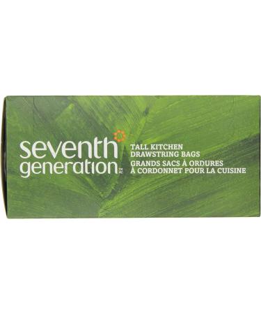Seventh Generation Drawstring Kitchen Trash Bags 13 Gallon - 20 Count Eco-Friendly - Buy Online on GoSupps.com