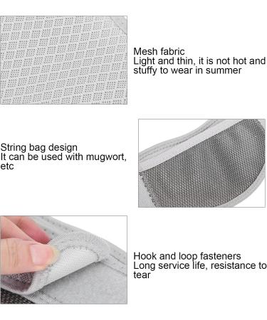 Breathable Neck Wrap for Pain Relief - Light Gray Collar Bandage for Moxibustion Care - Buy Online on GoSupps.com