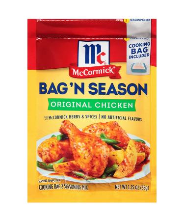 McCormick Bag 'n Season Original Chicken Cooking Bag & Seasoning Mix 1.25 oz - (Pack of 6) - Buy Online on GoSupps.com