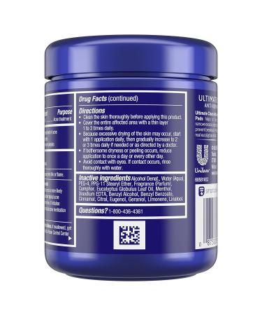 Noxzema Ultimate Clear Face Pads - 90 Count Pack of 6 | Anti-Acne & Anti-Blemish Formula with Over 60% Alcohol - Buy Online on GoSupps.com