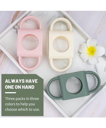 3 Pack Bottle Handles for Dr. Brown Baby Bottles - Non-Slip Easy Grip Silicone - BPA-Free & Dishwasher Safe - Milk White Green Pink - Compatible with Narrow and Wide-Neck Bottles - Buy Online on GoSupps.com