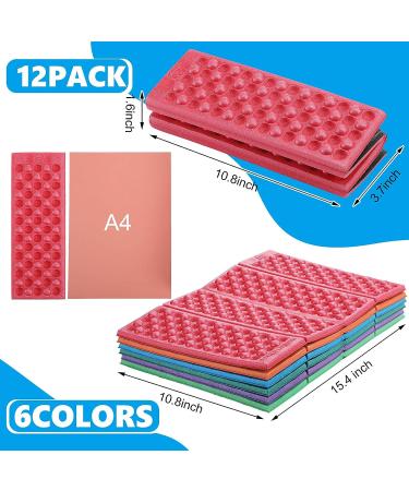 Jutom 12 Pcs Camping Foam Pads - Waterproof EVA Seat Cushion for Hiking, Mountaineering, and Hunting - Buy Online on GoSupps.com