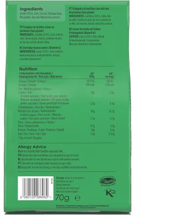  Rude Health Rude Health 6 x 70g High Protein Organic Triangular Crackers Gluten Free Healthy Vegan Crackers 100% Recyclable Packaging - Buy Online on GoSupps.com