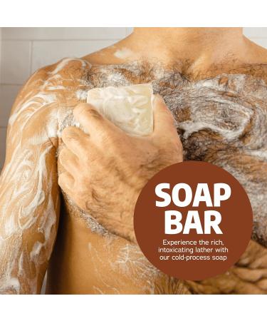 Dr. Squatch Men's Bar Soap - 5-Pack Wood Barrel Bourbon - All Natural Bar Soap for Men - 5 Bars of Soap - Smell like Barrel Aged Bourbon - Buy Online on GoSupps.com