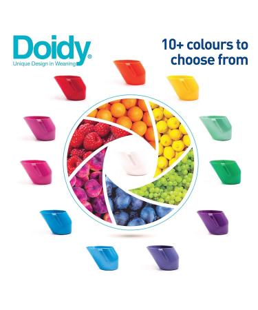 Doidy Cup for Babies & Toddlers - Open Drinking Cup with Unique Sloping Shape & Handles - Ideal for Milk Water & Juice - Perfect for Weaning - Blue - 3 Months+ - Buy Online on GoSupps.com