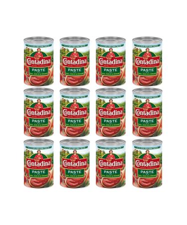 Contadina Canned Tomato Paste With Italian Herbs 12 Pack 6 oz Can Red - Buy Online on GoSupps.com