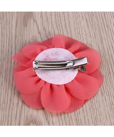 Frcolor 20pcs 3D Rose Flower Hair Clip Set - Chiffon Rose Clips for Women and Girls - Buy Online on GoSupps.com