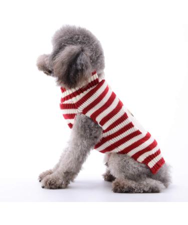 Christmas Dog Sweater | Warm Turtleneck Knitwear for Puppies | Perfect Holiday Gift for Dogs - XXS - Buy Online on GoSupps.com