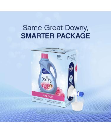 Downy April Fresh Scent Fabric Softener Eco-Box - Dye-Free Ultra Concentrated 180 Loads - International Shipping Available - Buy Online on GoSupps.com