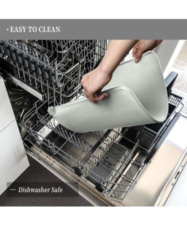 Reopet Waterproof Silicone Feed Mats for Pets - Elevated Edges Dog & Cat Mats - 53 x 37 cm (1-Pack) - Perfect for Mess-Free Feeding - Buy Online on GoSupps.com