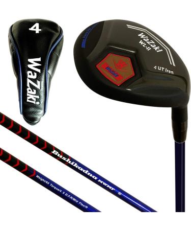 Japan WaZaki Hybrid Utility Iron Set - 4-P,SW Black,65g PRO Graphite 0.5" Plu - Black - Right - Buy Online on GoSupps.com