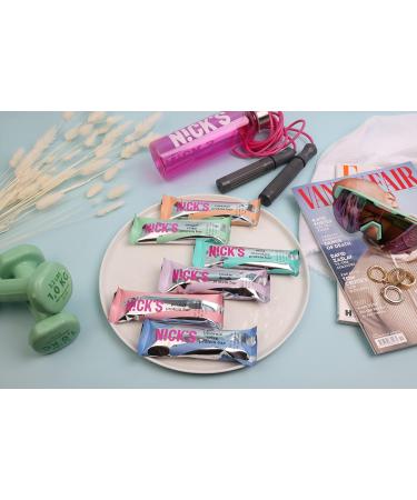 Nicks Keto Protein Bars Brownie | 15g Protein | 188 Calories | Gluten Free | Low Carb Snacks | No Added Sugar | Multipack 12x50g - Brownie 12 Count - Buy Online on GoSupps.com