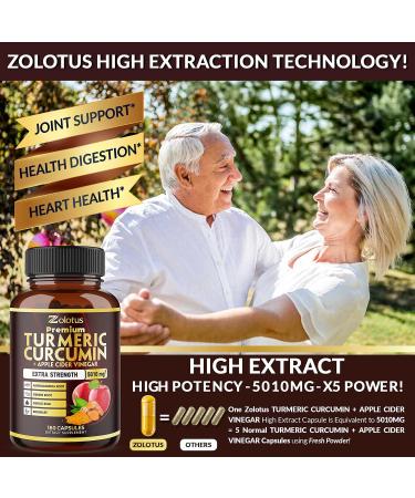 7-in-1 Premium Turmeric Curcumin + Apple Cider Vinegar Capsules - 6 Month Supply with Ashwagandha & Ginger - 95% Standardized Curcuminoids for Joint Support - Buy Online on GoSupps.com