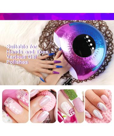 Belle 120W UV LED Nail Lamp | Professional Gel Dryer for Double Hands | Rechargeable with 45pcs Lamp Beads | LCD Display | 3 Timers | Home & Salon - Buy Online on GoSupps.com