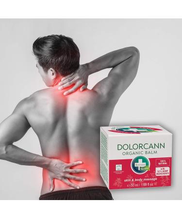 Dolorcann Hemp Ointment for Joints Tendons & Muscles - 50ml | Best Pain Relief Massage Balm | International Shipping - Buy Online on GoSupps.com