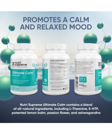 Nutri Supreme Ultimate Calm with 5-HTP - All-Natural Mood Support & Quality Sleep - 90 Capsules - Buy Online on GoSupps.com