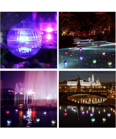 Solar Pool Lights Floating Globe Lights Waterproof Floating Lights with 7 Changing Colors 2pcs (As Shown) - Buy Online on GoSupps.com