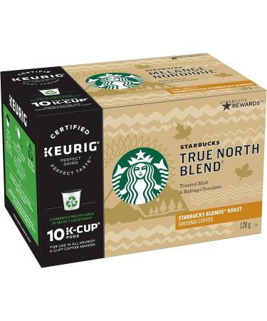 Starbucks True North Blonde Light Roast Coffee Single Serve Keurig K-cup Pods 6 Boxes 60 Capsules True North 60 count (Pack of 1) - Buy Online on GoSupps.com