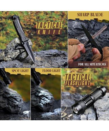 Survival Kit for Men - Emergency Gear & Equipment, Hunting, Fishing, Camping Accessories - Birthday Gift for Husband, Dad, Boyfriend - 14 in 1 Cool Gadget - Buy Online on GoSupps.com