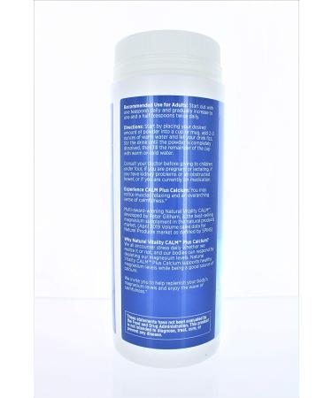 Natural Vitality Calm Plus Calcium - Unflavored 8 oz | Natural Stress Relief & Muscle Support - Buy Online on GoSupps.com
