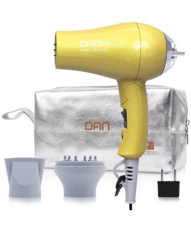 Portable Travel Hair Dryer  Mini Blow Dryer 1200W with Folding Handle & 125/250V Dual Voltage  with Concentrator & Diffuser Attachment - Buy Online on GoSupps.com