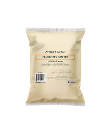 5Lb Fenugreek Seed Powder (Trigonella foenum graecum) 5 pound Menti Powder Bulk Herb | Gluten Free & Non-GMO | Hair and skin health.