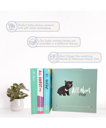 RubyRoo Baby Memory Book - Gender Neutral Milestone Keepsake Album for First 5 Years - Woodland Theme Scrapbook Journal - Perfect Baby Shower Gift - Buy Online on GoSupps.com