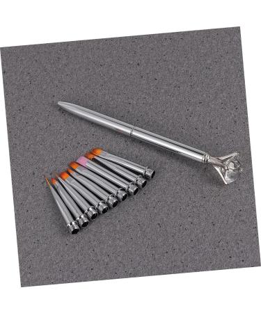 Ipetboom 1 Nail Decoration Brush Nail Drawing Brush Nail Art Painting Pen Nail Painting Brush Nail Pen Boxed 14.5X2X1cm Silver - Buy Online on GoSupps.com