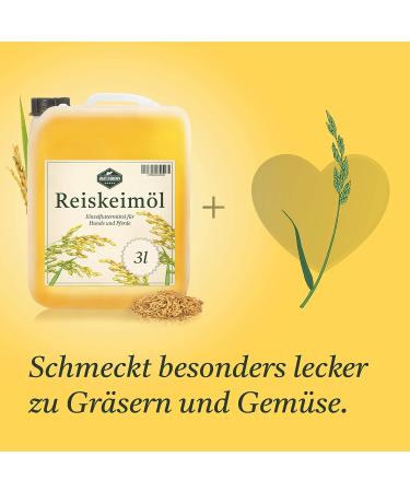 Martenbrown Rice Germ Oil 3L for Horses Dogs & Donkeys | Dietary Supplement in Practical Canister - Buy Online on GoSupps.com