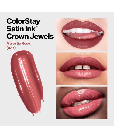 REVLON ColorStay Satin Ink Crown Jewels Liquid Lipstick - Majestic Rose 0.17 fl oz (Pack of 1) - Buy Online on GoSupps.com
