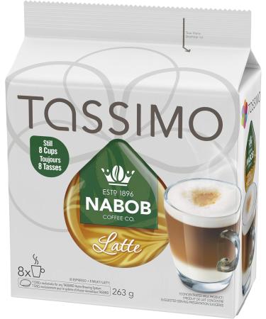 Tassimo Nabob Latte Coffee Single Serve T-Discs 263g (5 Boxes of 8 T-Discs) & Chai Tea Latte Single Serve T-Discs 180g Coffee+ Chai Tea Latt - Buy Online on GoSupps.com