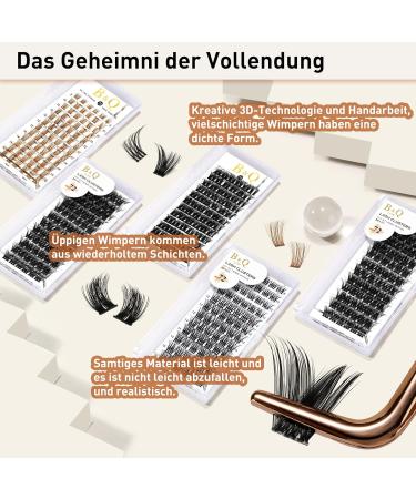 72 Pcs DIY Individual Eyelashes - Reusable Wispy Fluffy Eyelash Extensions for Beginners (B26 D-14mm) - Best Quality at Home - Buy Online on GoSupps.com