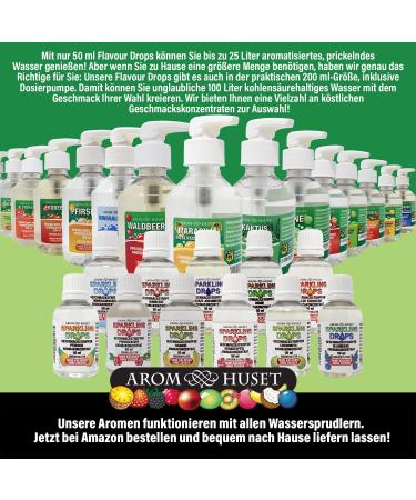  Aromhuset 200ml maracuja concentrate makes 100 liters of sparkling water | yellow passion fruit | for water carbonators | sugar-free | zero calories | highly concentrated flavor ratio: 1:500 - Buy Online on GoSupps.com